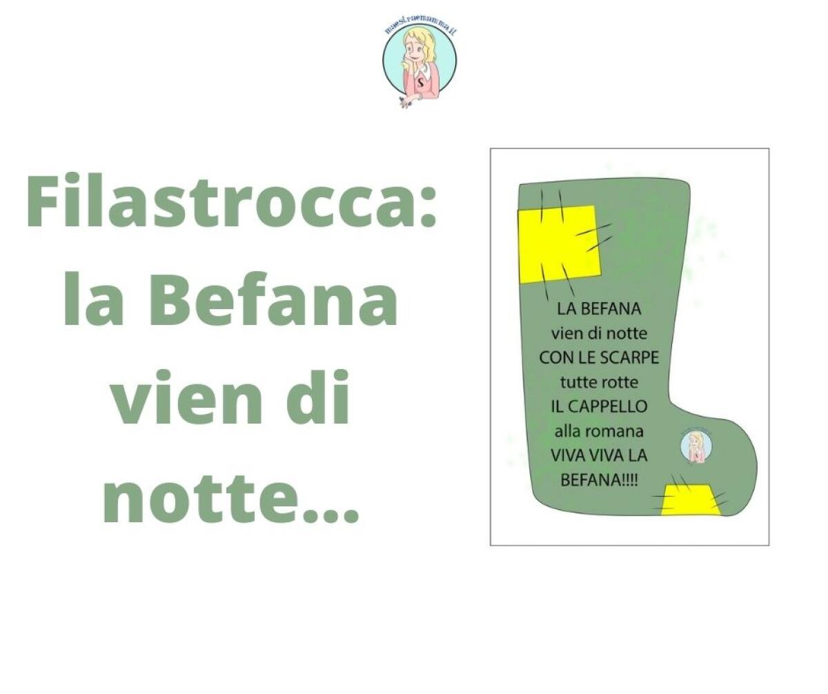 Filastrocca: "La Befana vien di notte" - 