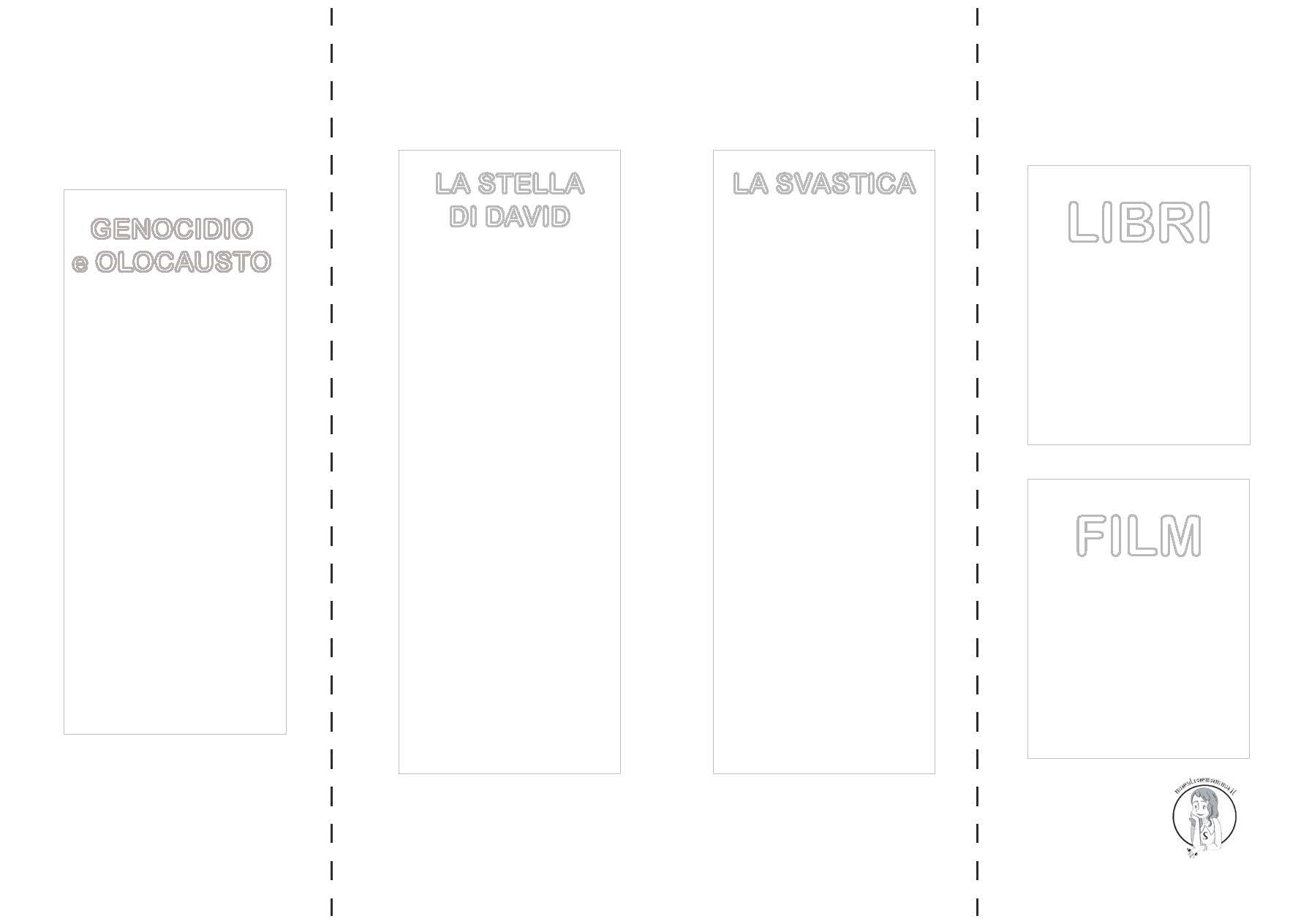 Lapbook IL GIORNO DELLA MEMORIA olocausto shoah scuola primaria