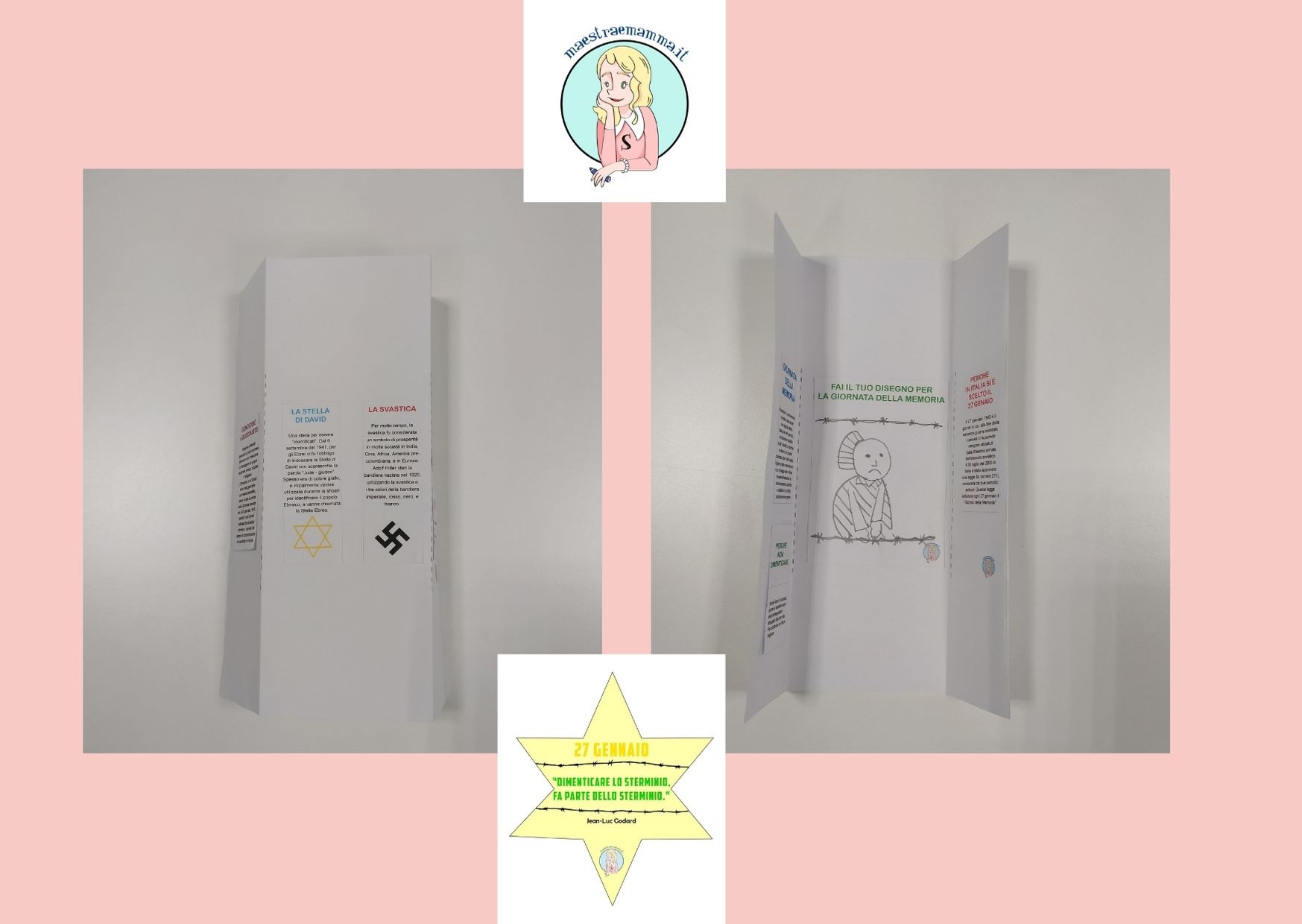 Lapbook IL GIORNO DELLA MEMORIA olocausto shoah scuola primaria