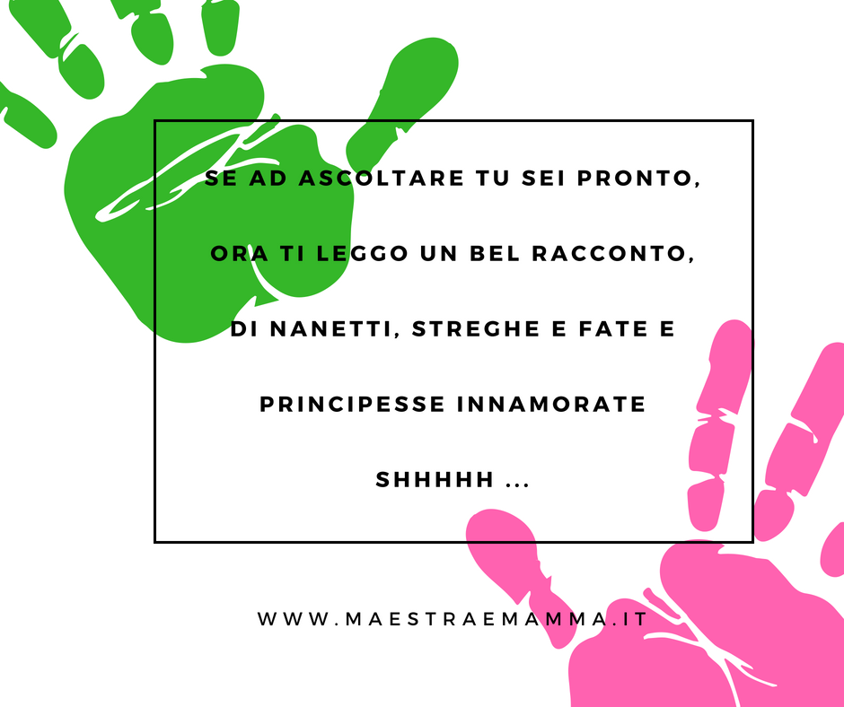 Filastrocche poesia filastrocca per ottenere silenzio prima della lettura di un libro scuola dell-infanzia-asilo-nido-scuola-primaria