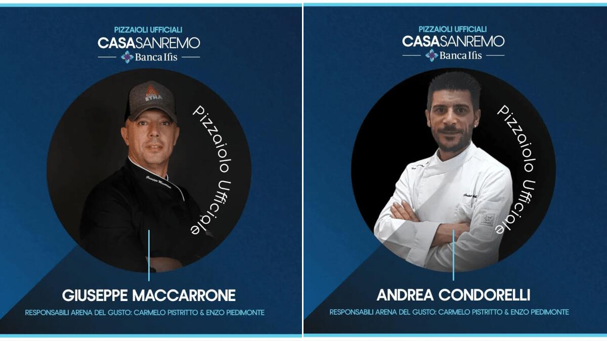 Pizzaioli catanesi a Casa Sanremo 2023: la pizza parla in dialetto per rifocillare artisti, Vip e ospiti - 