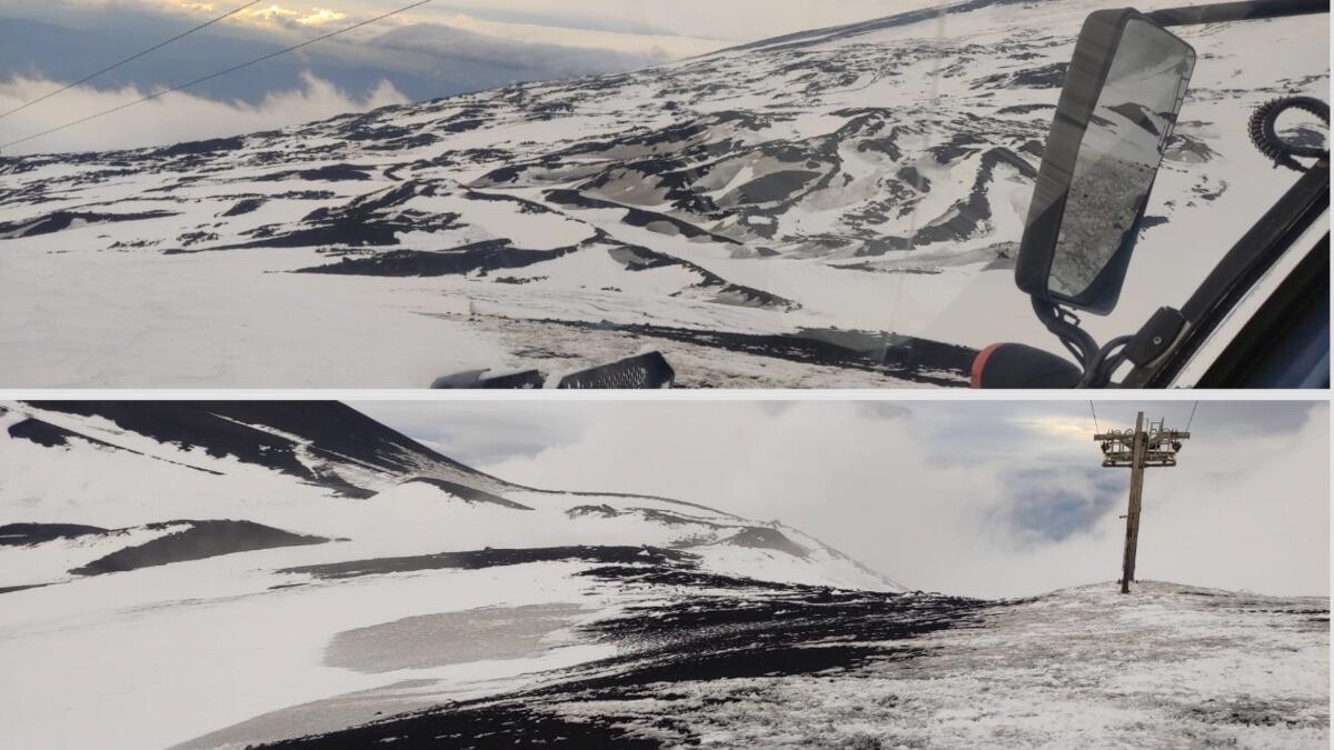 Bufera di neve, drastica la situazione sull'Etna - 