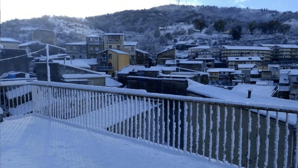 Neve in arrivo nel catanese: ecco i comuni colpiti e i giorni più intensi - 