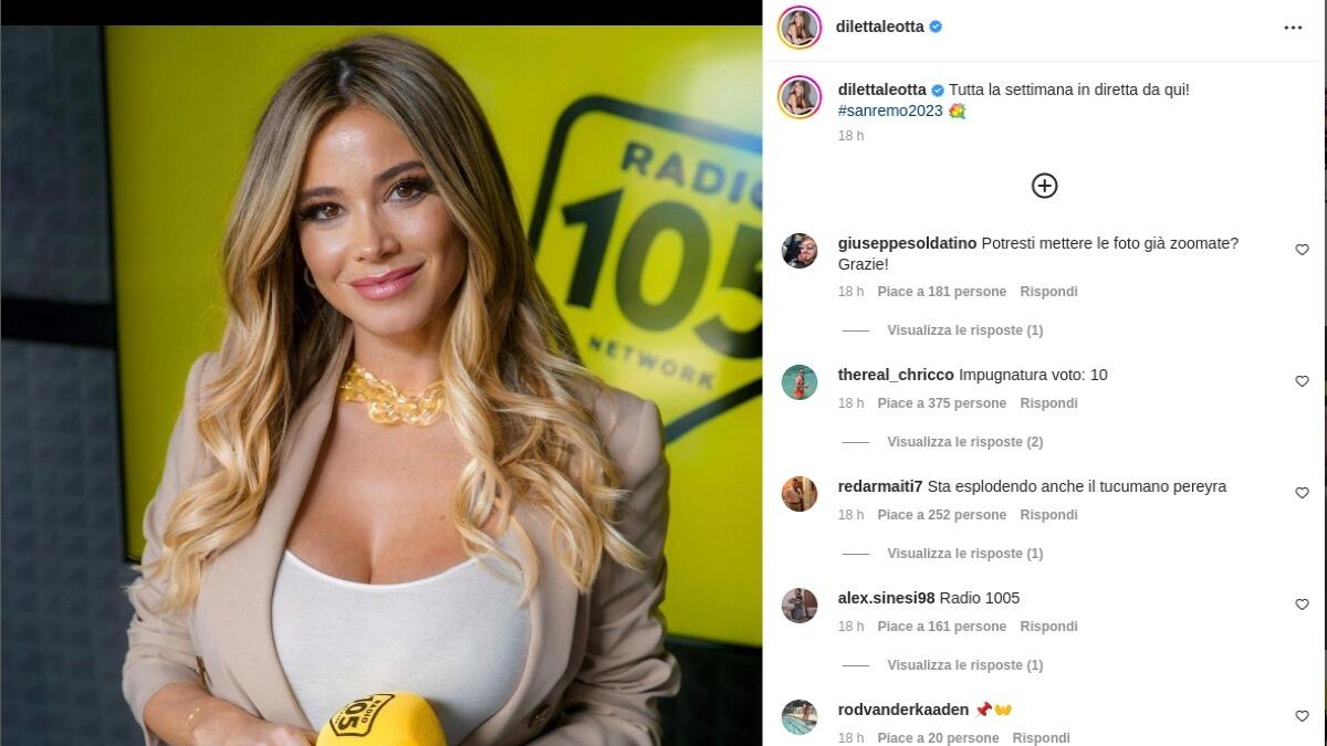Diletta Leotta a Sanremo 2023: tutti i dettagli per seguirla - 