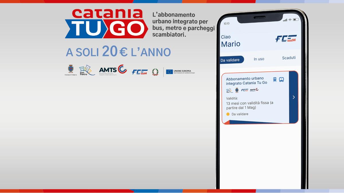 Catania TU GO 2023: torna l’acclamato abbonamento, come richiedere o rinnovare il voucher - 