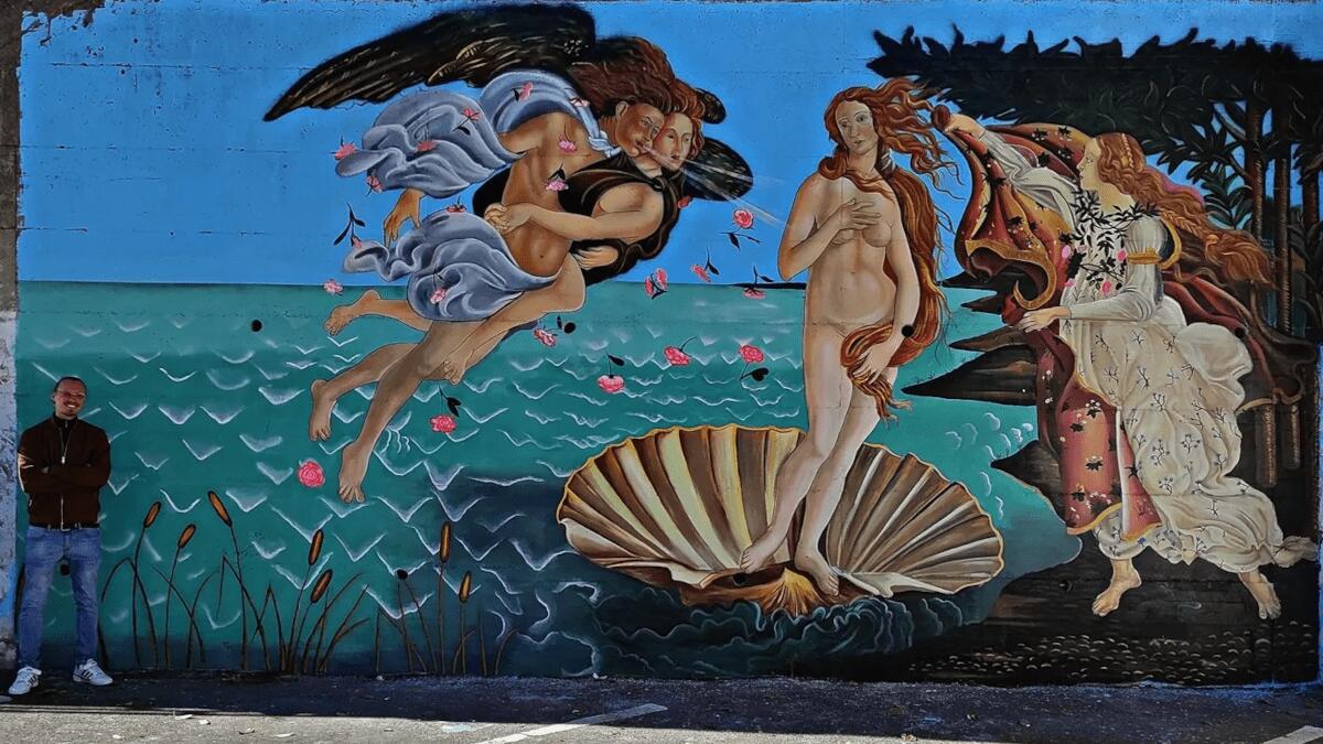 La Nascita di Venere di Mikhail Albano realizzata assieme agli studenti per migliorare la scuola - 