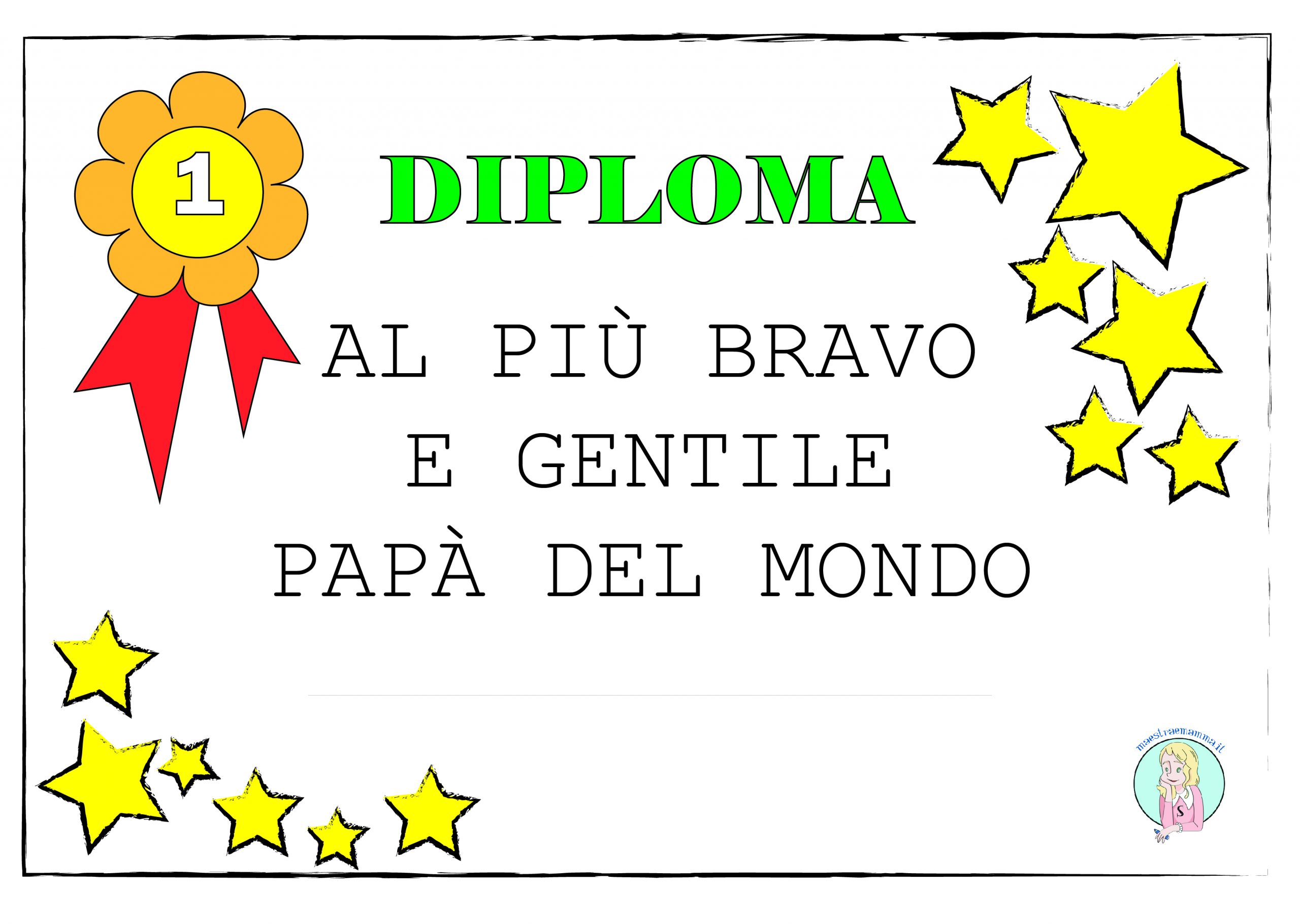 lavoretto diploma migliore papà merito festa del papà