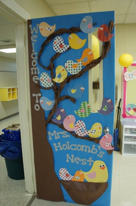 porte primavera decorazioni sezioni scuola infanzia asilo nido materna