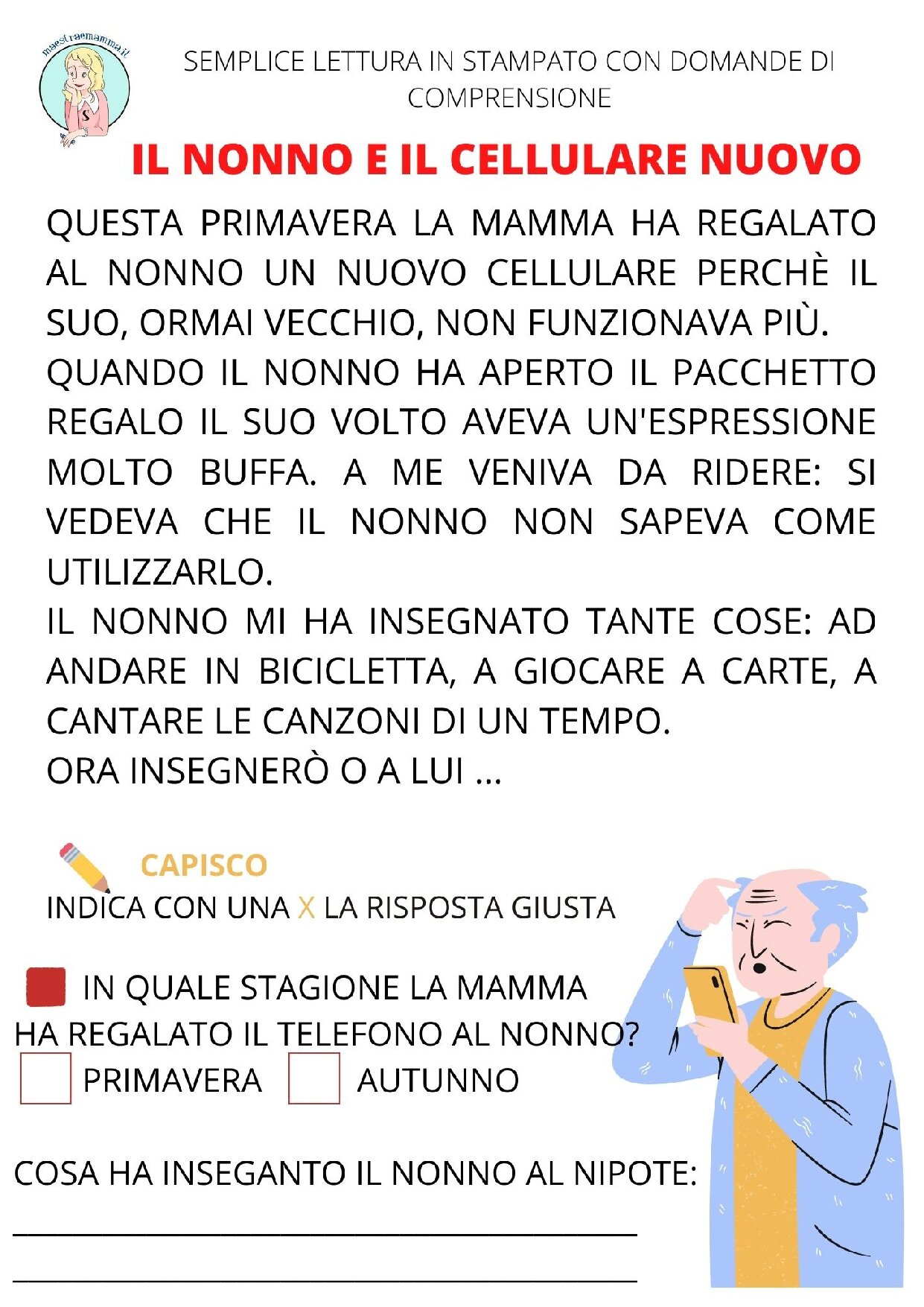 PDF storia IL NONNO E IL CELLULARE NUOVO 