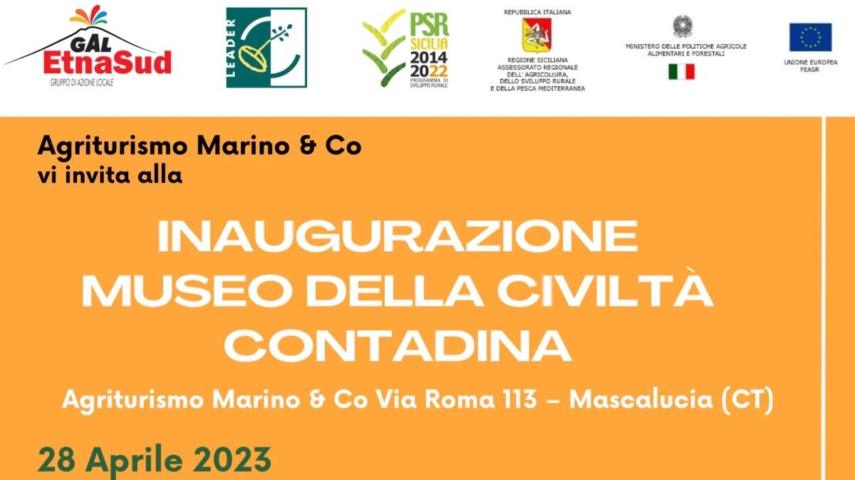 GAL Etna Sud inaugura il Museo della Civiltà Contadina, ecco la data e il luogo dell'evento - 