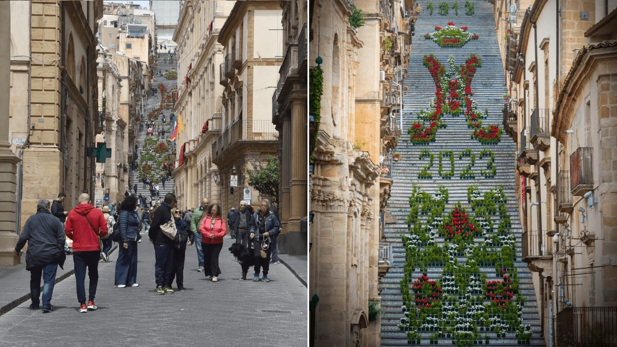Torna lo spettacolo della Scala Infiorata di Caltagirone: visibile sino ai primi di giugno 2023   - 