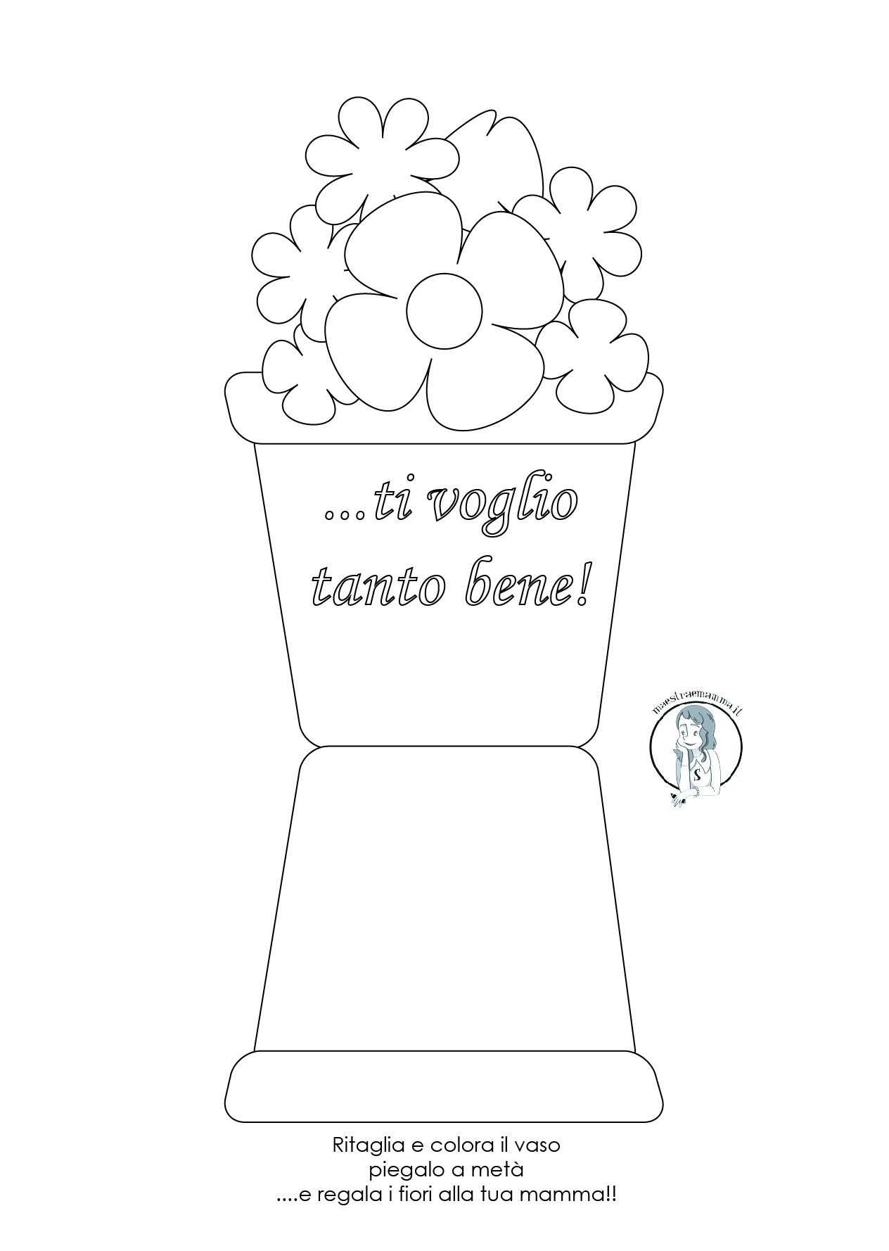 Biglietti di auguri Festa della mamma da stampare gratis