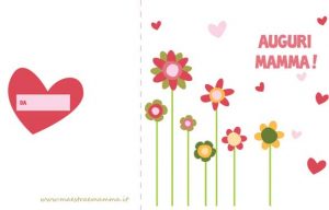 Biglietto con fiori