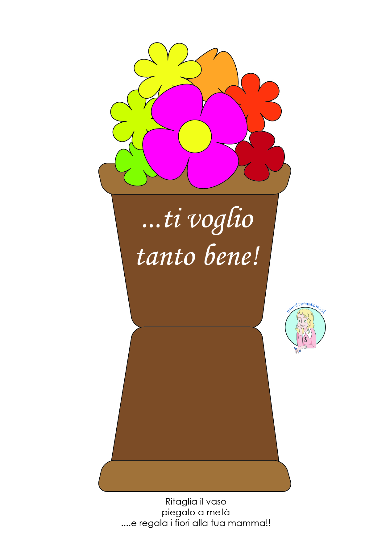 Biglietti di auguri Festa della mamma da stampare pinterest gratis