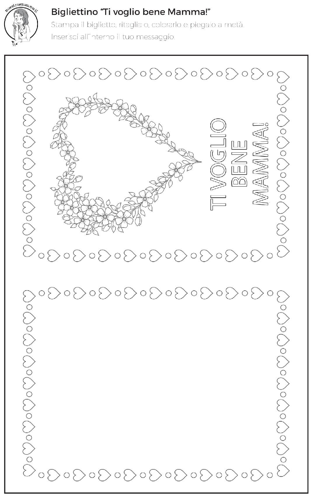 5. PDF da scaricare Card ti voglio bene- bianco e nero