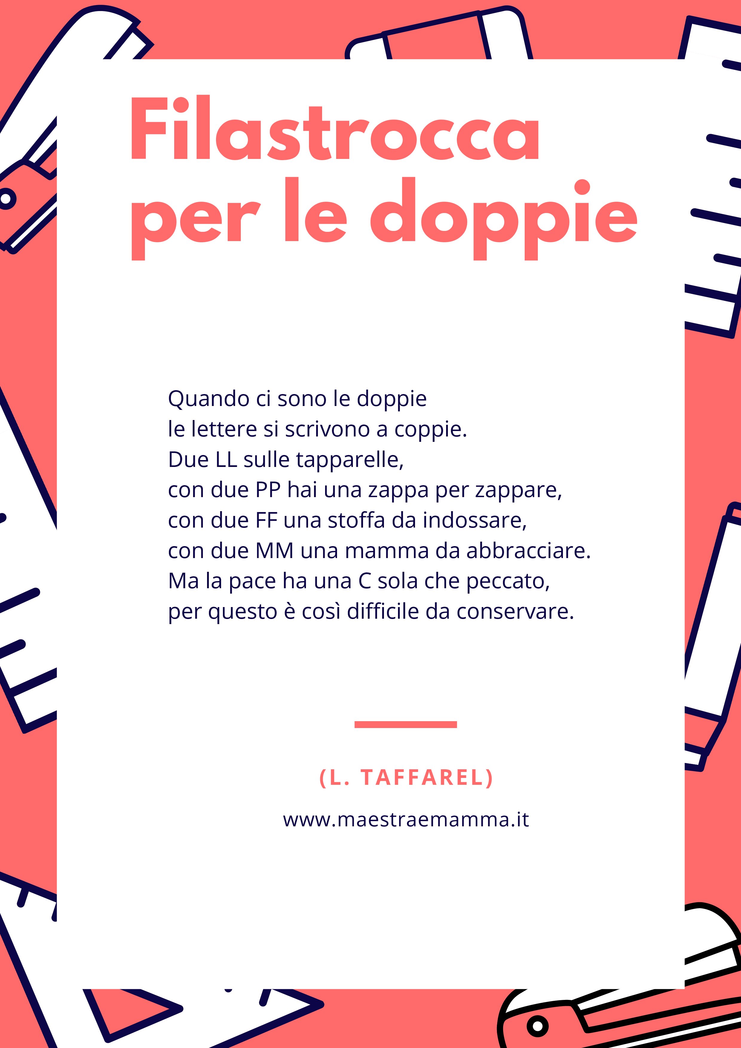 Clicca qui "PDF IMMAGINE Filastrocca per le doppie"