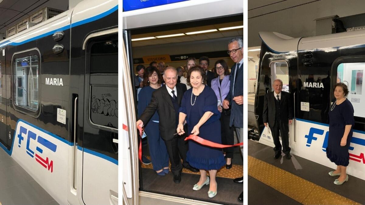 Ferrovia Circumetnea, Catania accoglie il nuovo elettrotreno "Maria" - 