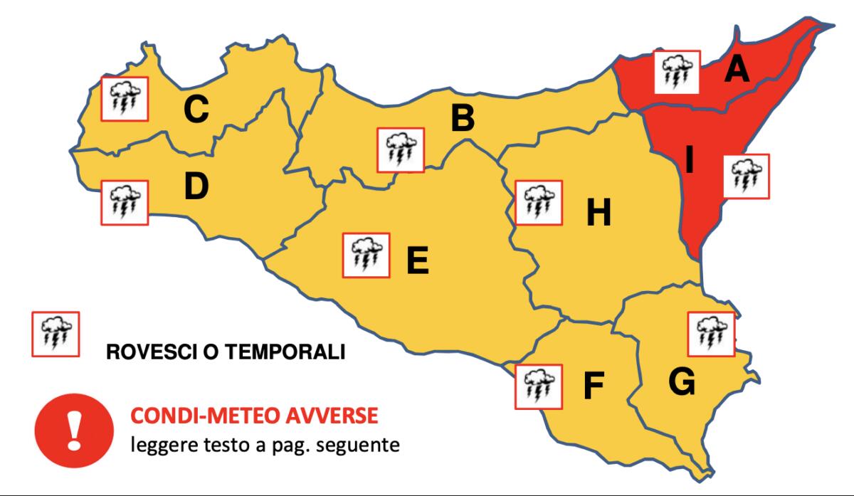 Diramata Allerta Rossa: dalle 16.00 di oggi 20 Maggio alle 24:00 di domani 21 Maggio - 