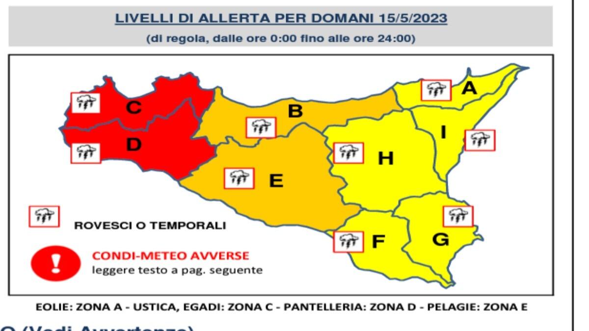 Maltempo, La Protezione Civile dirama l'allerta gialla su Catania - 