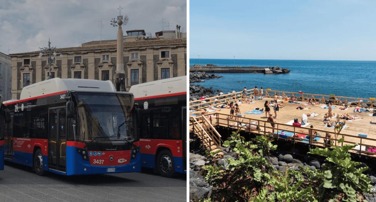 Estate a Catania: operativa linea 'D' Amts per spiagge libere e solarium - 
