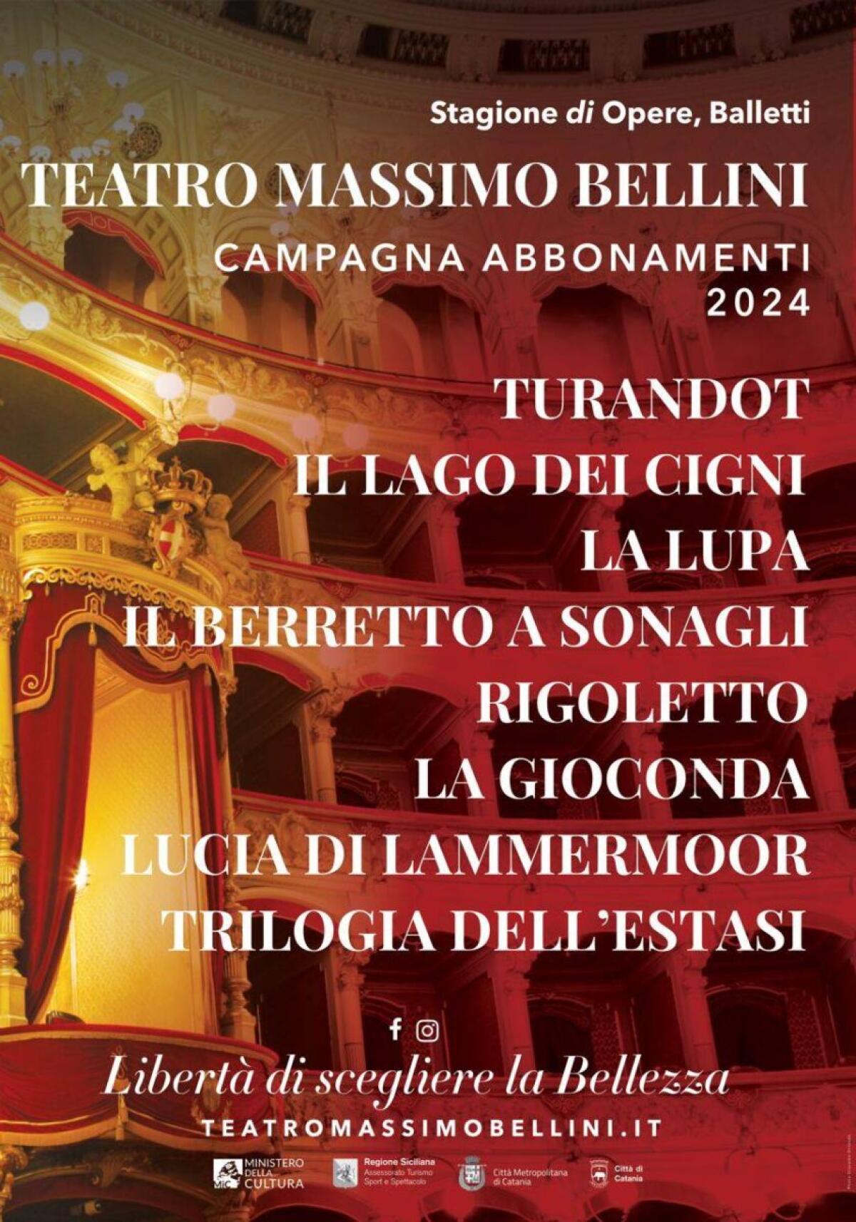 Teatro Massimo Bellini di Catania: Stagione 2024 con opere e balletti inediti e gemellaggio internazionale - 