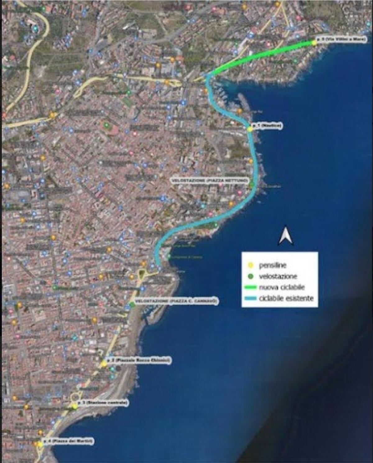 Catania: Rigenerazione della pista ciclabile e nuove infrastrutture per una mobilità sostenibile - 
