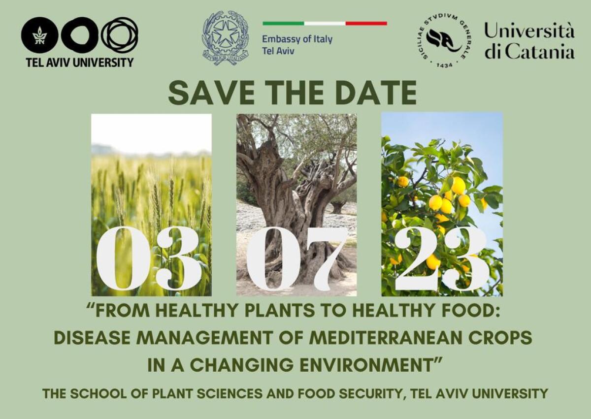 Workshop italo-israeliano: l’Università di Catania protagonista nella gestione delle malattie delle colture mediterranee - 