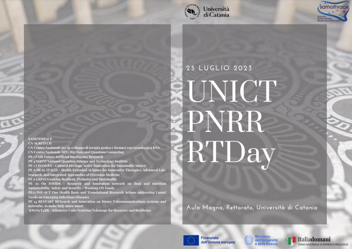Unict Pnrr RTDay: l’Università di Catania riunisce i nuovi ricercatori per una giornata di networking e progetti innovativi - 
