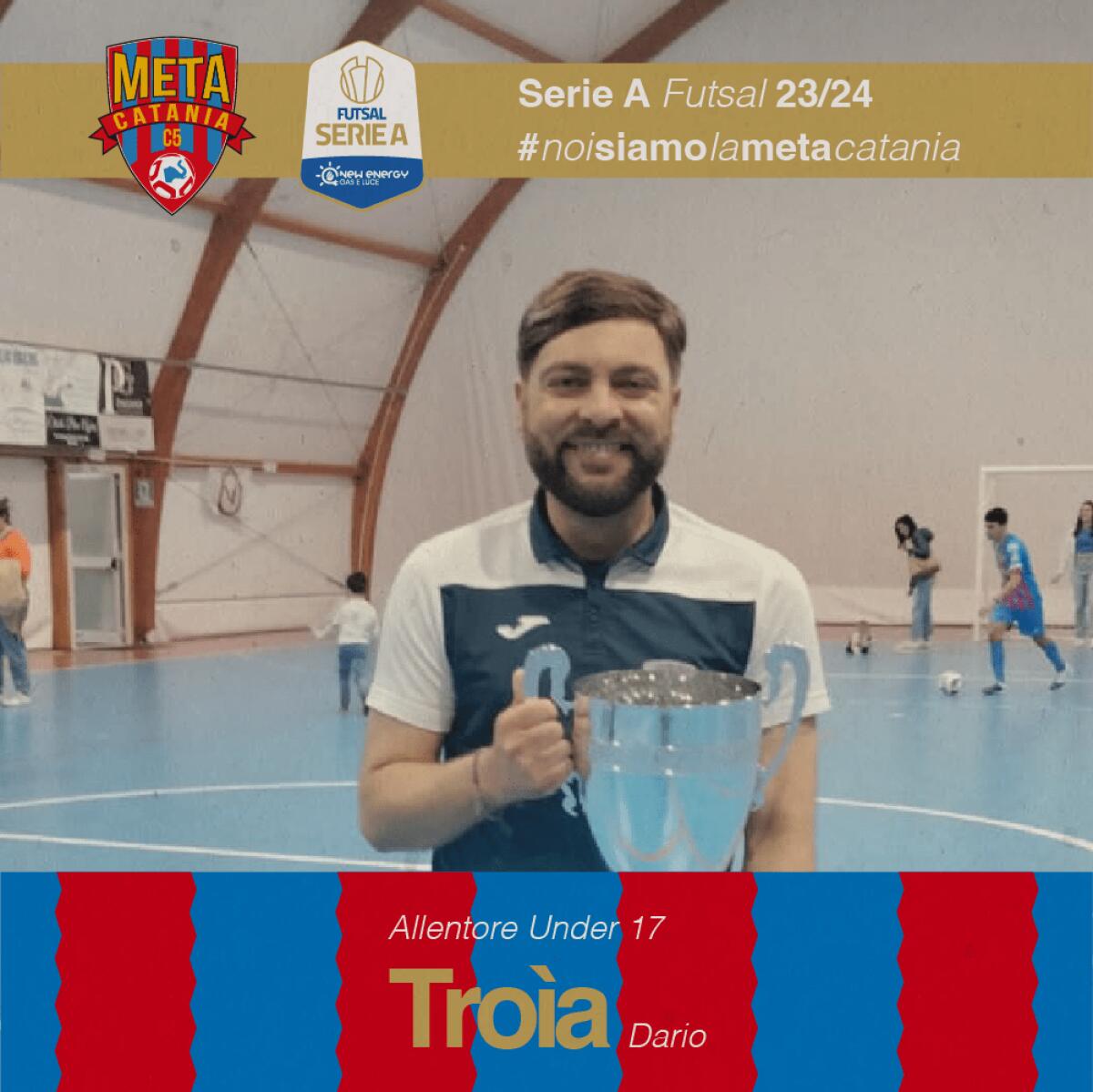 Meta Catania rinnova con Coach Dario Troìa: un successo che proietta l’Under 17 verso l’elite del futsal nazionale - 