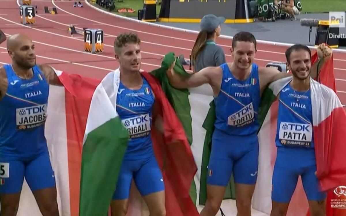 Staffetta 4×100 maschile: argento mondiale per l’Italia, trionfo di Filippo Di Mulo - 
