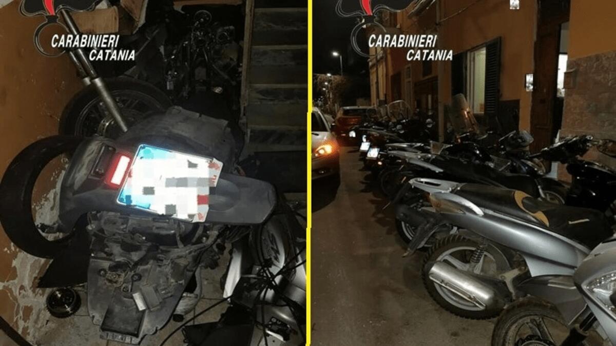 Ai domiciliari “apre” officina abusiva riassemblando scooter rubati: disturbato dai Carabinieri - 
