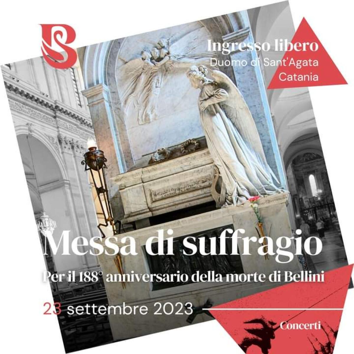188° anniversario della morte di Vincenzo Bellini: emozionante messa di suffragio al Teatro Massimo Bellini di Catania - 