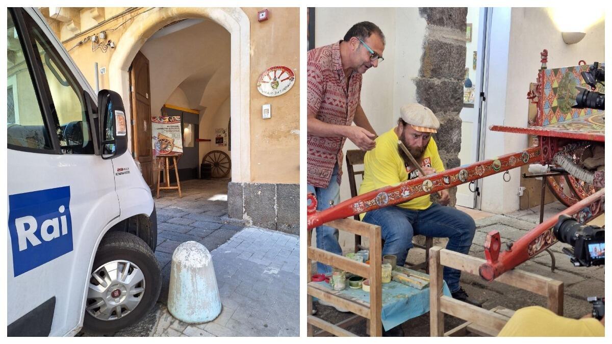 Aci Sant'Antonio, la RAI arriva al Museo del Carretto Siciliano - 