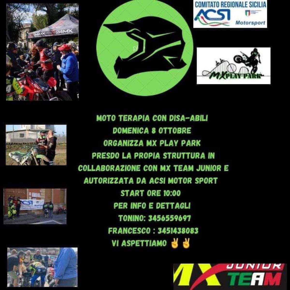 "Moto Terapia Con Dis-abili", ecco i dettagli dell'evento sportivo della MX Junior Team ASD - 