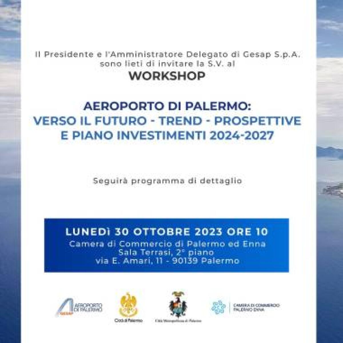 Palermo: Piano quadriennale investimenti aeroporto Falcone Borsellino e previsioni traffico passeggeri - 