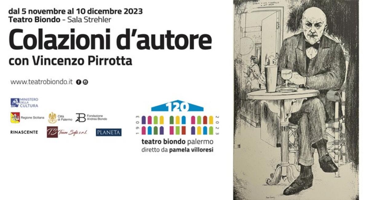 Colazioni d’autore al Teatro Biondo di Palermo: Vincenzo Pirrotta legge i grandi autori siciliani - 