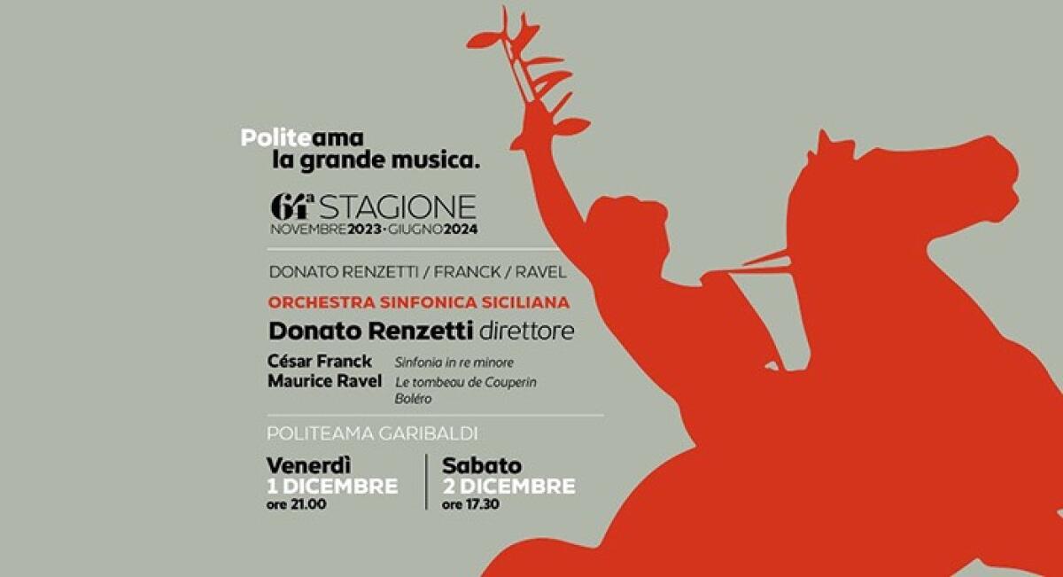 Donato Renzetti dirige l’Orchestra Sinfonica Siciliana: un concerto imperdibile al Politeama Garibaldi di Palermo - 