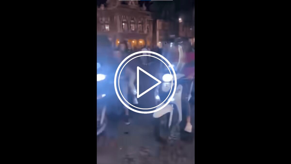 Lo sconvolgente video girato nella pedonale piazza Vincenzo Bellini all’avvio del Teatro Massimo - 
