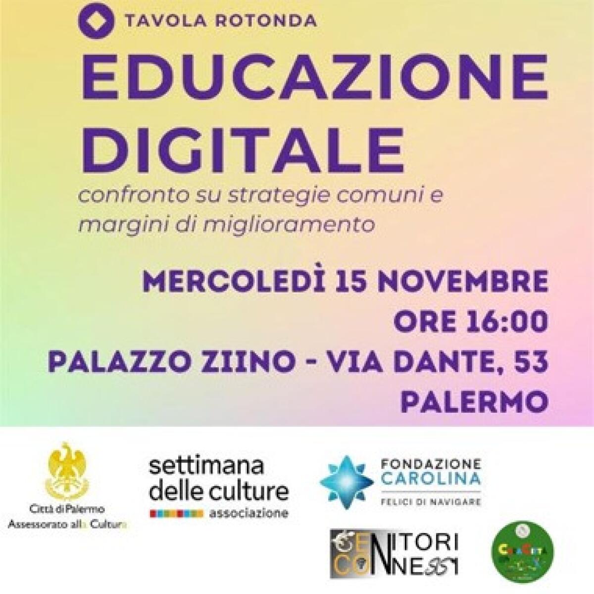 Genitori Connessi organizza una tavola rotonda sull’Educazione Digitale a Palermo con la presenza di Paolo Picchio, presidente onorario di Fondazione Carolina - 