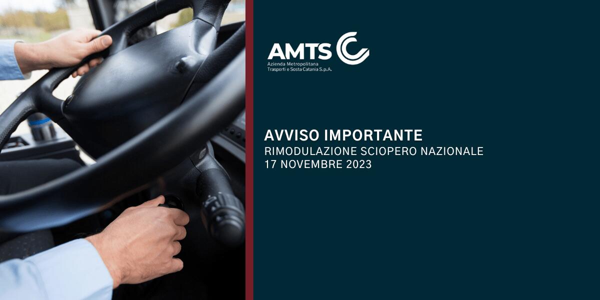 Sciopero nazionale trasporti: variazioni servizio AMTS Catania il 17 novembre 2023 - 