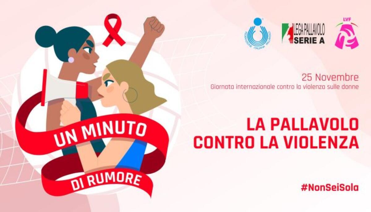 Saturnia Volley di Catania aderisce alla Giornata Internazionale contro la violenza sulle Donne con l’iniziativa “Un Minuto di Rumore” - 
