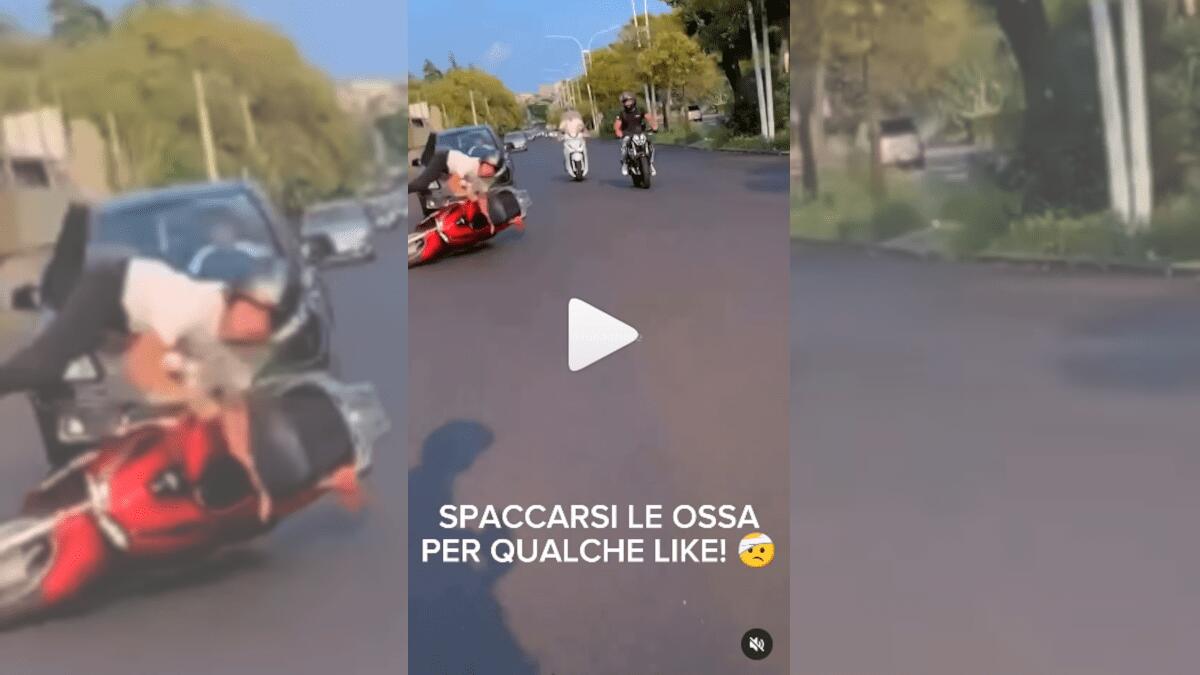 Numeri da circo nel video girato a Catania, Luca Abete critico: «Spaccarsi le ossa per qualche like!» - 