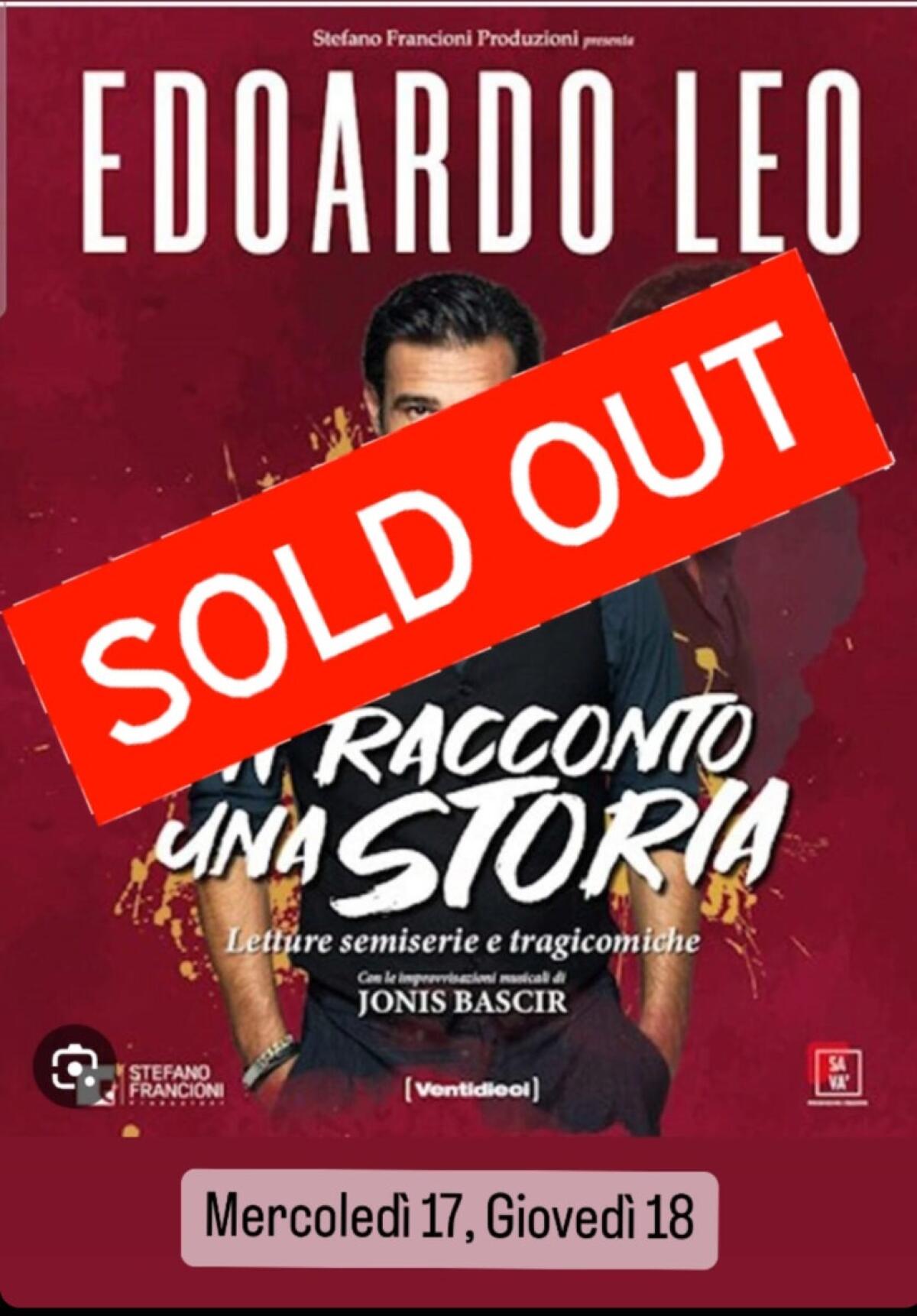 Successo strepitoso per lo spettacolo di Edoardo Leo al Teatro Pirandello di Agrigento - 