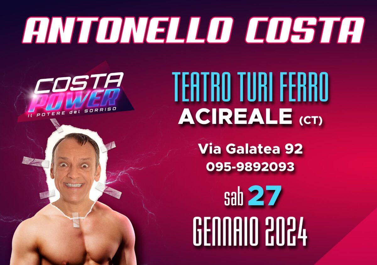 Costa Power: il nuovo spettacolo di Antonello Costa al Teatro Stabile di Acireale - 