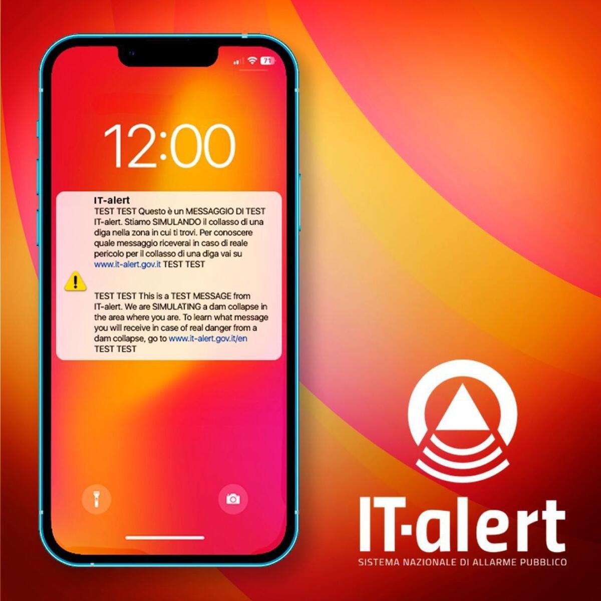 Test IT-alert: Prova di simulazione nella Sicilia orientale domani alle 12 - 