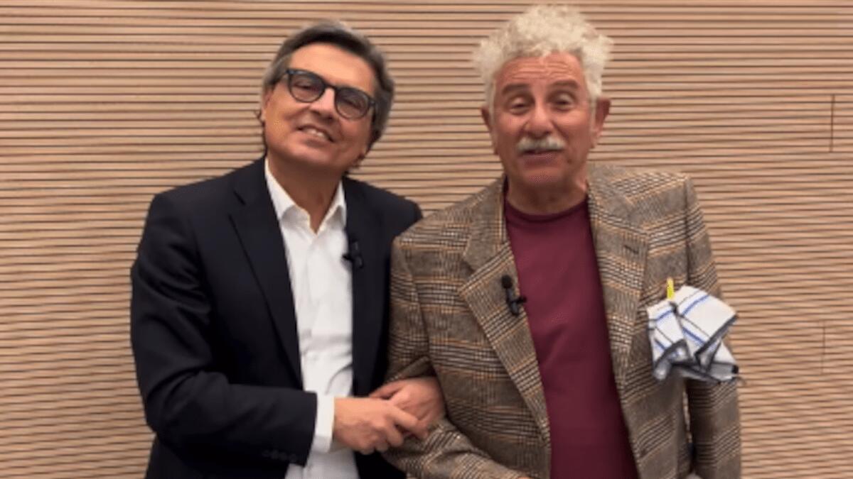 Gli auguri di buon anno di Salvo La Rosa e Litterio Scalisi: il video del simpatico siparietto - 