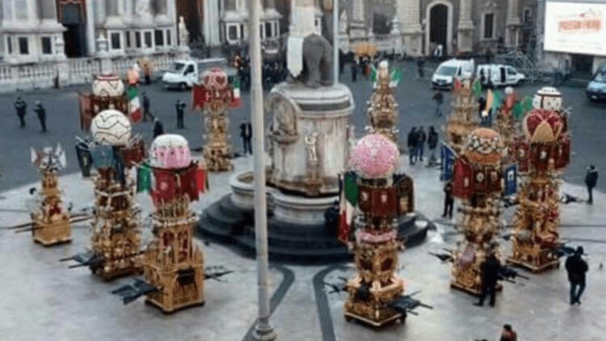 Le candelore di Sant'Agata animano Catania: dove e quando trovarle in città [VIDEO] - 