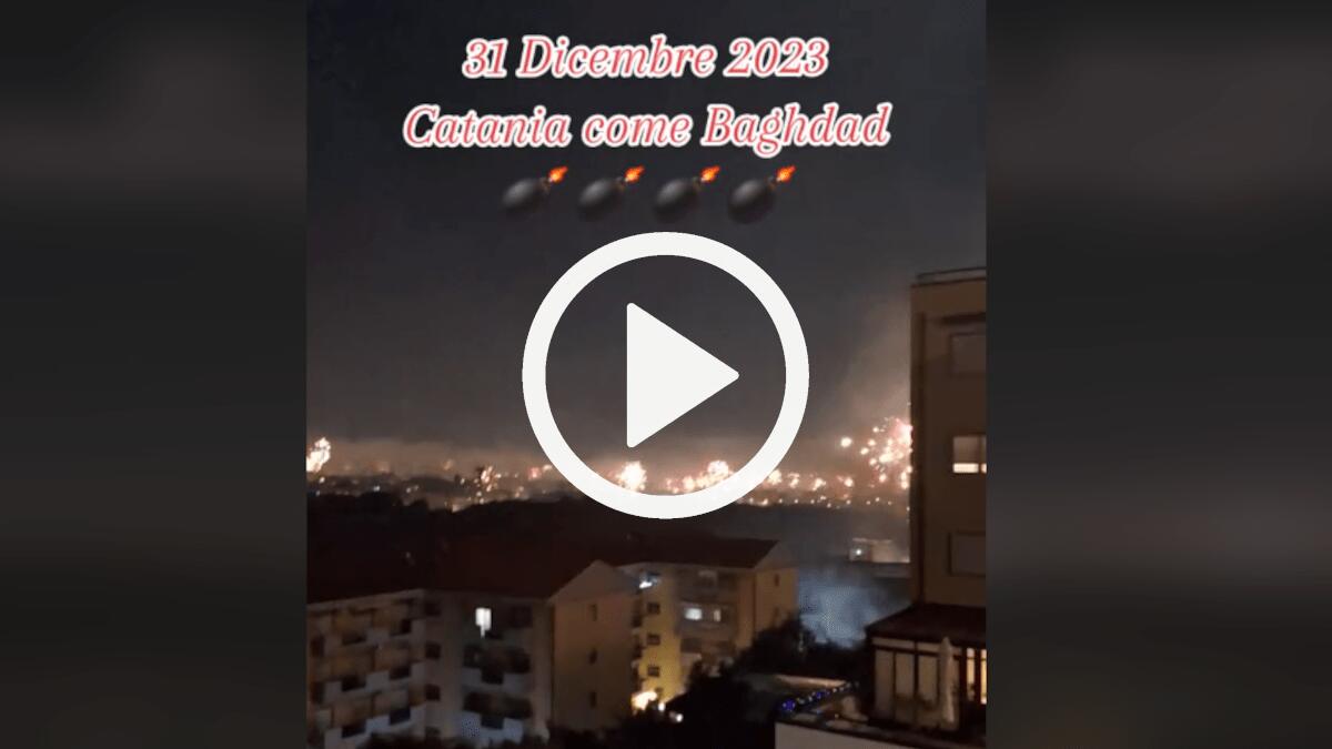 Divieto botti Capodanno, il video della situazione a Catania: «Come Bagdad» - 