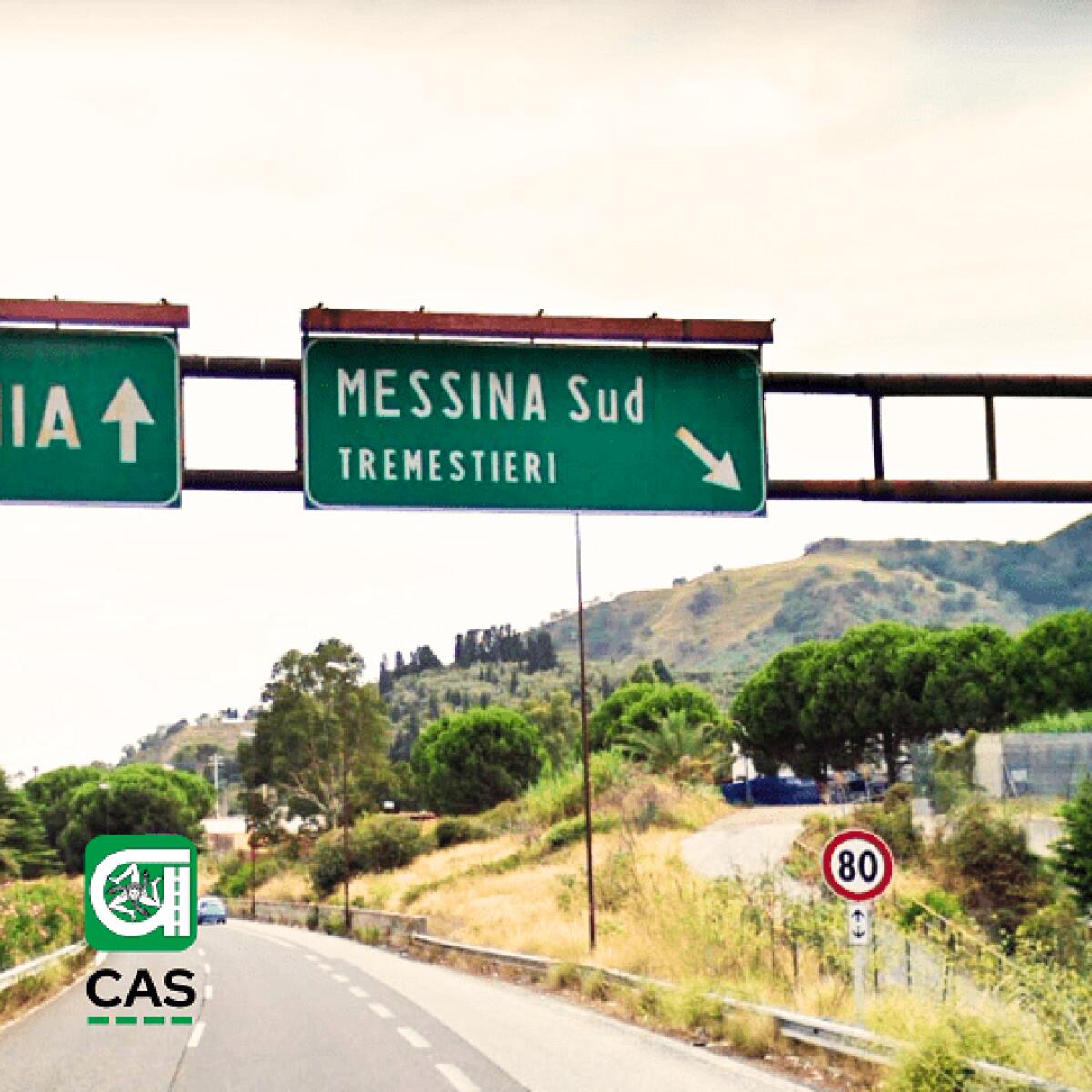 Chiusura temporanea dello svincolo di Messina Sud Tremestieri per manutenzione pavimentazione Autostrade Siciliane - 