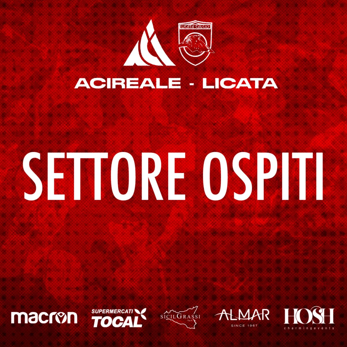Acireale-Licata, preventiva attiva per gli ospiti, vendita online - 
